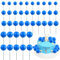 Blumomon 40Pcs Blue Balls Cake Topper DIY Cake Insert Toppers Ball Cake Picks Cupcake Topper for Birthday Party Baby Shower Wedding Cake Decoration