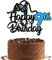 Gidobo Happy 9th Birthday Cake Topper for Boys, Glittery Video Game Cake Toppers Game On with Controllers for Nine Years Old Birthday Party Supplies