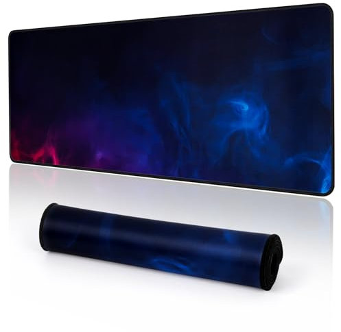 EFISH Tappetino per mouse da gioco (800 x 300 x 3 mm), tappetino per mouse lavabile, tappetino per scrivania per laptop, tappetino per mouse giapponese con base in gomma antiscivolo.