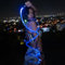 ELzEy Frusta in fibra ottica LED Whip Lights LED Space Whip Dance Fantastiche luci in fibra ottica for balli, feste e spettacoli di luci (modello a batteria) giocattolo a flusso scintillante per balli