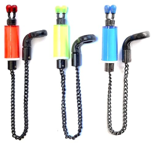 TJR Tackle Bobbins Bissanzeiger, Karpfenangeln, Ausrüstung für Bissanzeiger und Banksticks (Rot, Grün, Blau)