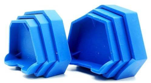 CosyCaya Juego de Moldes de Base de Bandejas de ImpresióN Formadoras de Base de Modelo Dental de 6 Uds para Recorte de FundicióN de Modelo de Yeso de Laboratorio