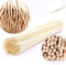 STL Natural Wooden Skewers Pack of 60 Durable Bamboo Sticks with 10 inches Length / 3mm Diameter Ideal for BBQ, Kebab, Cake Topper, Grilling, Chocolate Fountain and Fruits