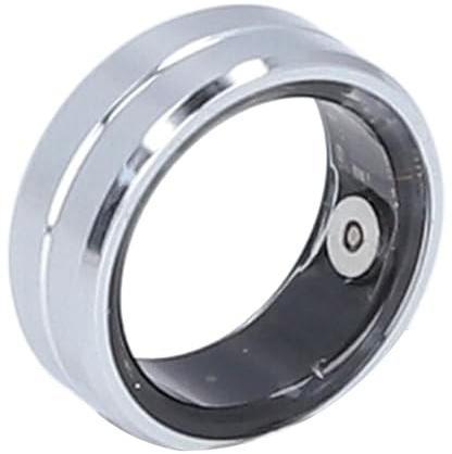 Smart Health Ring, Smart Ring Health Fitness Tracker -Gesundheitsring Wiederaufladbarer Schrittzähler Stilvoller Fitness-Tracker für Ganztägiges Tragen Keramik IP68 Wasserdicht