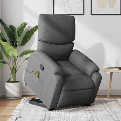 IKAYAA Aufstehsessel Massagesessel TV Sessel mit Aufstehhilfe Fernsehsessel Verstellbar Massagefunktion Liegesessel Relaxsessel mit Liegefunktion