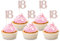 Sotpot 30PCS 18th Birthday Cupcake Toppers Rose Gold Glitter 18th Cupcake Picks for Happy 18th Birthday Party Decorations