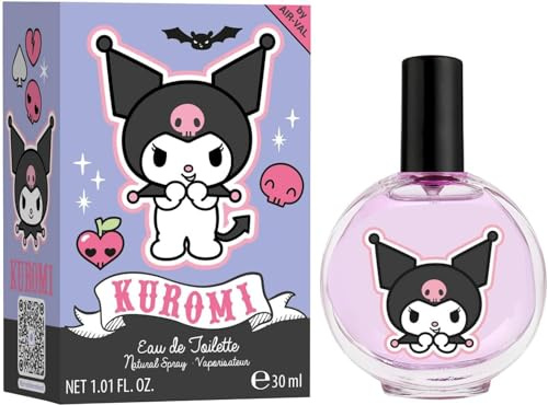 Hello Kitty Kuromi Children Eau de Toilette Natural Perfume Spray | Vegan, Cruelty-Free, Dermatologically Tested EDT Spray for Kids & Teens | Stain-Free Perfume | Safe Daily Fragrance Gift, 30ml