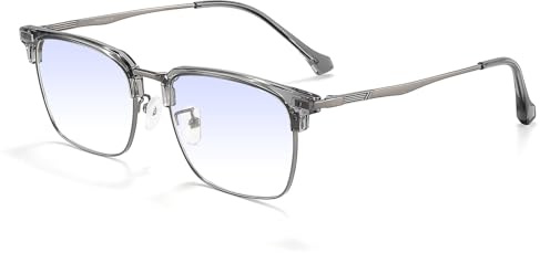 Farbenblinde Brille für Herren, Farbsehfehler-Korrektur und Verbesserung der Brille für Rot-Grün-Blindheit (Deep Grey Gunmetal)