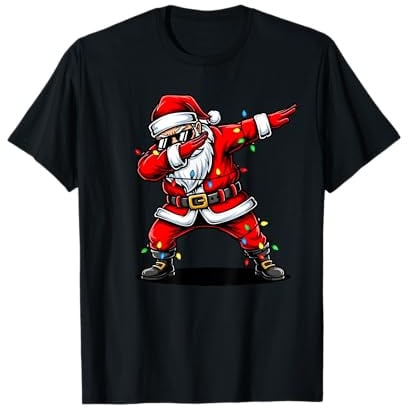Décoration de Noël Amusante avec Père Noël T-Shirt