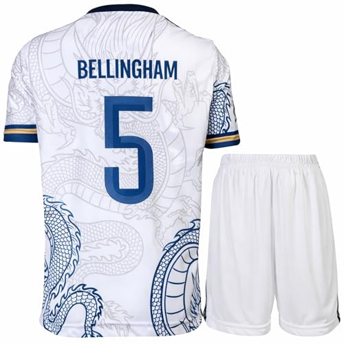 KISRAS Kinder Trikot #5 No Sonderdesign Limitierte Auflage Fußball Trikot Shorts Kinder und Jugend Größe