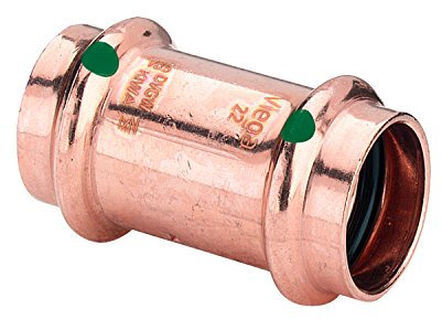 Pressfittinge T-Stück, 45° Bogen, Kappen, Muffen, 90° Bogen, Winkel Pressfittings Reduziermuffen Kupfer Rohrverbindung (Muffe - 28 mm)