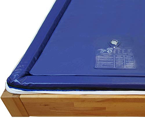 Traumreiter 1x Wasserbett Matratze Premium dual Wassermatratze 90x200 für 180x200 Softside I Wasserbettmatratze Wasserbettenmatratzen Wasserkern Water Bed Mattress MESAMOLL 2 (schwingt 3-4 Sek.)