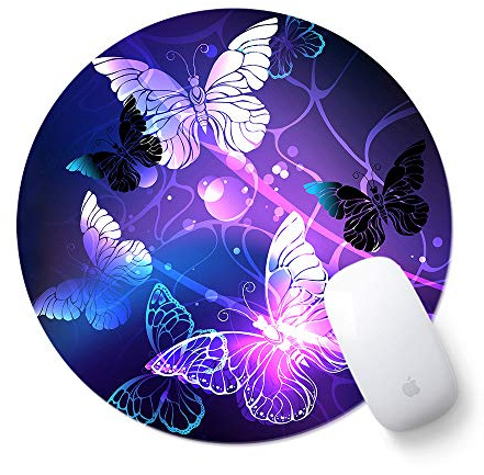 Nettes Mauspad, ToLuLu Mauspad für Desktop-Computer Laptop Notebook, maßgeschneiderte Mauspad zum Arbeiten, Gaming, Mini lustiges einzigartiges Design Mauspad für Zuhause, Büro, Kunst Schmetterling