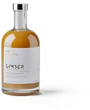 GIMBER Organic Ginger Concentrate 700 ml | Alcohol-Free Organic Drink Made from Ginger, Lemon and Herbs | Premium Ginger Essence