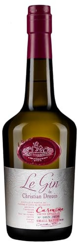 CHRISTIAN DROUIN - Le Gin Carmina - Origine : France/Normandie - 42 % Alcool - Idéal en cocktail Gin Tonic - Fait à base d'eau-de-vie de cidre (pommes) - 70 cl