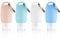 4Pcs Refillable Bottles, Hand Travel Bottle with Keychain Clip BPA Free Squeezable of Empty Silicone Containers Suit for Facial Cleanser Liquids (Green)