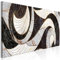 decomonkey Bilder Abstrakt 150x50 cm 1 Teilig Leinwandbilder Bild auf Leinwand Vlies Wandbild Kunstdruck Wanddeko Wand Wohnzimmer Wanddekoration Deko Modern schwarz