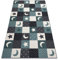 rugsx Teppich Stars Kinderteppich für Babyzimmer, Kinderzimmer, türkis/grau 150x300 cm