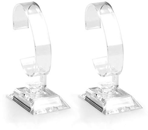 Espositore trasparente per orologi, gioielli, bracciali, espositori, scaffali, negozi, espositori, espositori, 2 pezzi