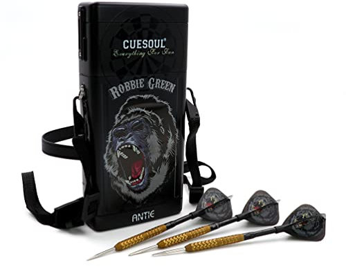 CUESOUL Robbie Kong Grün 24 g 90% Tungsten Dartset mit TERO Flight, Ölfarbe Special Edition (CSDP-BS029-4RG)