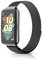 PaceBid Armband Kompatibel mit Huawei Band 7, Metall Gewebte Edelstahl Magnetisch Ersatzband Armband, Klassisches Verstellbarer Uhrenarmband für Honor Band 7 (Schwarz)