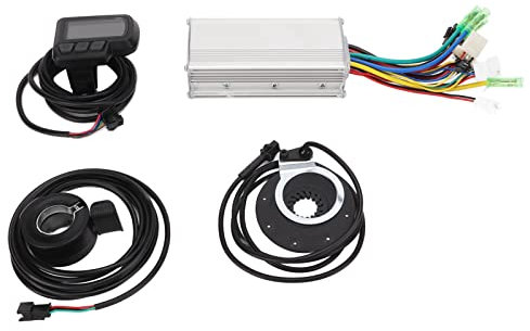 BuyWeek Elektrofahrrad Brushless Motor Controller Kit, 36V 48V 500W 22A Bürstenloser Controller EN06 LCD Display Meter Daumengas 8C Power Assist Sensor Kit für E-Bike Elektroroller