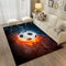 PLUS RELaXing Bereich Teppich Zum Kinder Jungs 3D FußBall Drucken Flanell rutschfest Waschbar Groß Schlafzimmer SchmüCken Schlafsaal Schule Kindergarten Krabbelmatte FußAbtreter (Farbe 1,120×160 cm)