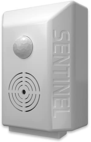 Talking Products Sanitiser Sentinel PIR-Bewegungssensor mit vorab aufgezeichneten Sprachnachrichten, um Besucher daran zu erinnern, Sich die Hände zu waschen und Händedesinfektionsmittel zu verwenden