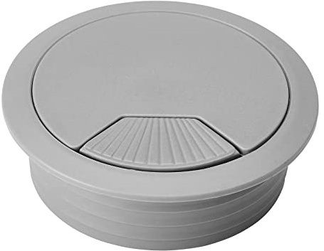 5 Stück SOTECH Kabeldurchführungen grau Einlass-Ø 60 mm Gesamt-Ø 71 mm | Kabelauslass aus Kunststoff
