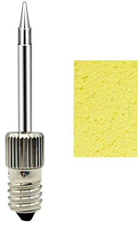Tête de fer à souder filetée E10 de 50 mm en laiton pour interface, 3 types de pointes à souder WLC100