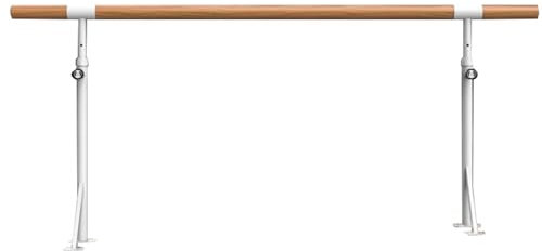 Ballettstange Am Boden montierte, Feste und verstellbare Ballettstange aus Stahl, geeignet for das Beindruck-Tanztraining for Erwachsene und Kinder (Color : A1, Size : 2.5M/8.2FT)