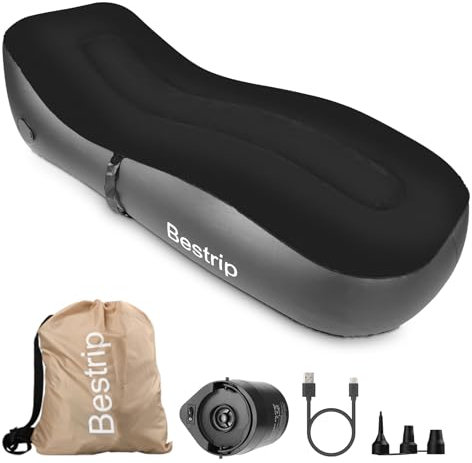 Aufblasbares Sofa Aufblasbar Liege, Aufblasbar Luftbett mit elektrischer Luftpumpe, Aufblasbare Couch Camping Sofa,geeignet für Drinnen Draußen (180 * 70 * 50cm)