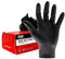 Scan SCAGLODNHDL Heavy-Duty Nitrile Gloves Disposable Black Large 100 Pack