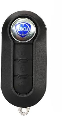 TEKLIGHT Ricambio Chiave SPEDIZIONE CORRIERE ESPRESSO 24/48h Telecomando Grande Punto Evo Panda Bravo Stilo 500 L Y Delta Musa Guscio con Lama a 3 Tasti LOGO INCLUSO GLS 24/48. (LANCIA)