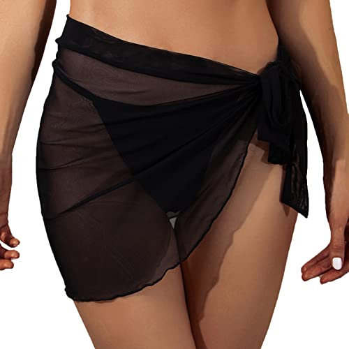 Strandtücher Mikrofaser Leicht - Strand Wrap Sarong Vertuschung Chiffon Strandtuch Zum Umbinden Strandrock Sommer Minirock Dünn Wickelrock Mädchen Schals Chiffon Bikini Cover Up Tuch XXL Hüfttuch