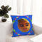 WapNo Smiley-Kissenbezug mit gelbem Birnenmotiv, dekorativer Kissenbezug, Schlafzimmer, Sofa, Heimdekoration, kurzer Plüsch, Reißverschluss, 45,7 x 45,7 cm