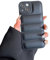 NOBAA Die Puffer Liquid Silikon stoßfeste Hülle für iPhone 15 14 13 12 11 Pro X XS XR Max 8 7 Plus SE Daunenjacke Bumper Cover, Schwarz, für iPhone 11Pro Max