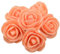 Wisafory Künstliche Rosenköpfe Mini Schaumrosen Künstliche Schaumstoff Rosen Köpfe Foamrosen Dekoblumen Rosenstrauß für Hochzeit Brautstrauß Party Home Deko DIY Valentine's Day Orange 100PCS
