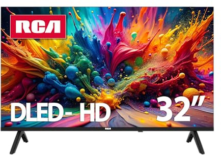 RCA 32-Inch HD Smart Google TV, Frameless LED Display with HDR10, Wi-Fi and Bluetooth, Google Assistant Built-in, Compatible with Alexa