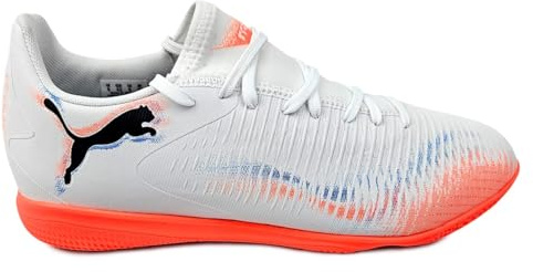 PUMA Unisex Future 8 Play It Fußballschuh, Puma PUMA Weiß Schwarz Rot Leuchtend, 44 EU