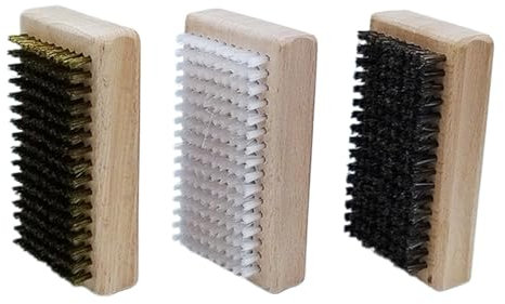 Skiwachs-Set, Snowboard-Wachsbürsten-Set, 3-teiliges Ski-Reparatur-Wachspinsel-Set, tragbare Hautpflege-Bürste, Skiboard-Polierbürste inklusive Rosshaar, Nylon- und Messingbürste zum Wachsen von