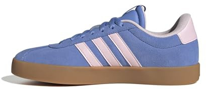 adidas VL Court 3.0 Shoes, Sneaker Donna, Blue Fusion Clear Pink Silver Met, 40 EU
