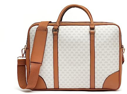 MISAKO Monogram portaordenador (15,6 pulgadas) Mujer - Monogram Beige 29 X 40 X 7 cm