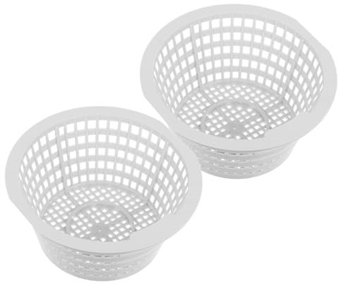 FONDOTIN Panier De Filtre à Skimmer pour Piscine Enterrée Lot De 2 Paniers De Rechange en Abs Compact Et Léger Filtration pour Crépine De Pompe De Piscine Nettoyage Pratique
