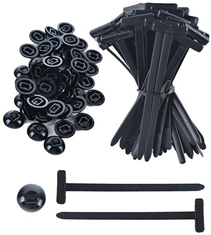 200Pcs Collier de Serrage Plastique Réutilisable, Serre-Câble Universel Nylon avec Boucle - Collier Serrage Noir Résistant aux UV pour Voiture, Velo, Câble Management et Réparation Quotidienne (2025)