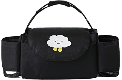 Verbesserter Organizer Kinderwagen Tasche Große Kapazität Kinderwagen Organizer Aufbewahrung für Babys Tasche