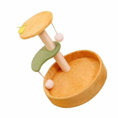 Haofy Torre de árbol para Gatos, Poste Rascador para Gatos Cubierto de Sisal con Marco para Trepar, Cama Espaciosa para de Interior y Exterior