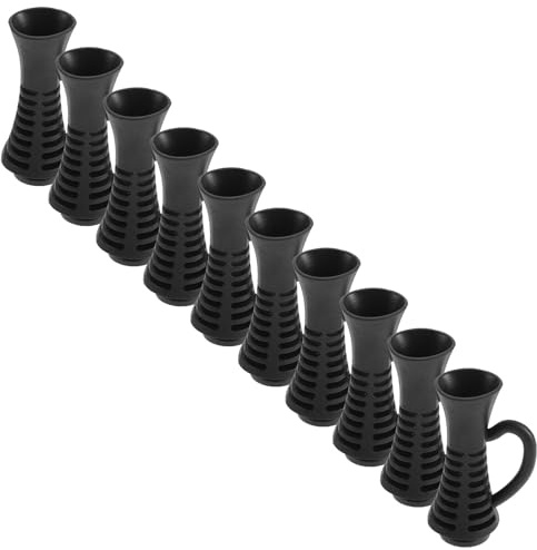 BESPORTBLE 10 Piezas Funda Protectora para Cables Funda Extremo del Cordón para Secador de Pelo, Plástico Negro, Protección del Extremo del Cable, Evita Enredos, Instalación Rápida,