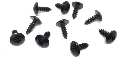 10x Verkleidungsschrauben Schwarz 4 x 12mm – passend für Yamaha Aerox, MBK Nitro, Roller, Moped, Motorrad