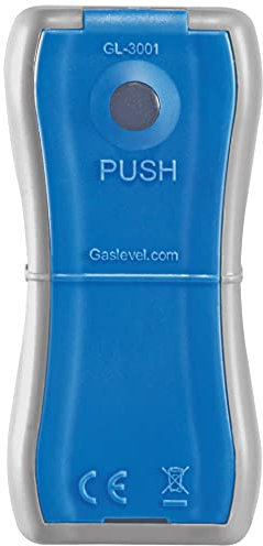 Gaslevel Füllstandsanzeige für Stahl Gasflaschen grau/blau